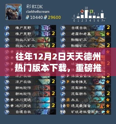 往年12月2日天天德州热门版本下载攻略，成为德州扑克高手的必备指南