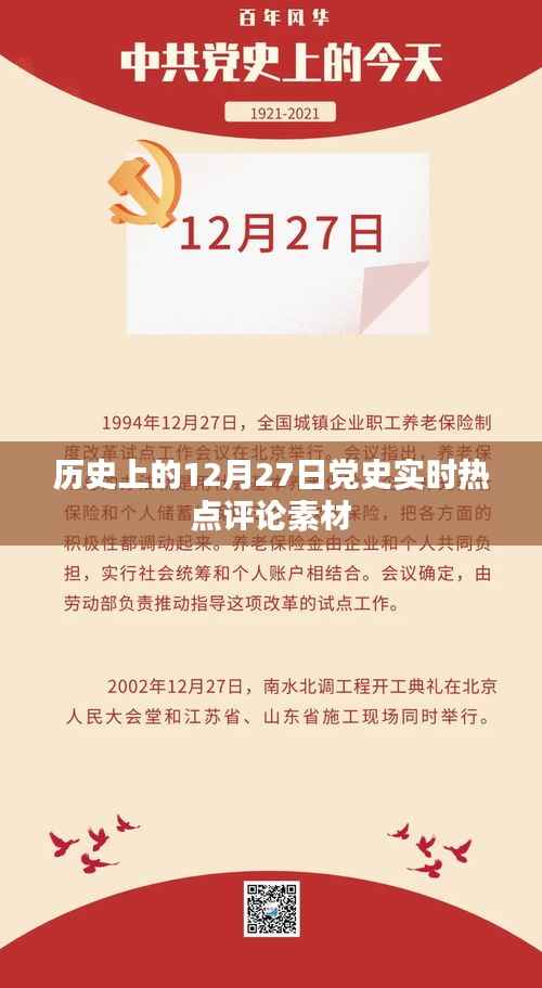 党史热点评论素材,历史上的十二月二十七日回顾