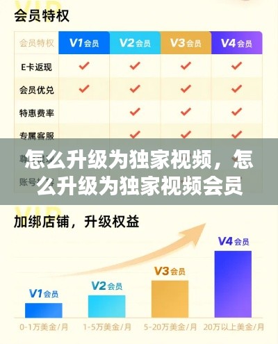 怎么升级为独家视频,怎么升级为独家视频会员
