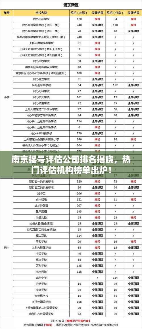 南京摇号评估公司排名揭晓,热门评估机构榜单出炉!