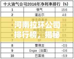 河南拉环公司排行榜,揭秘行业巨头,权威排名榜单!